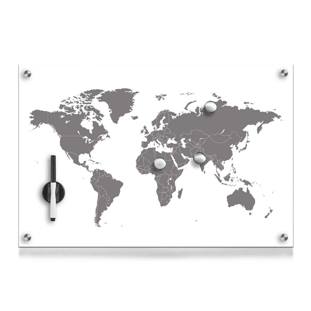 Memoboard Multicolor Transparent - Transparent/Multicolor, Basics, Glas (60/40/1,9cm) - Zeller Present