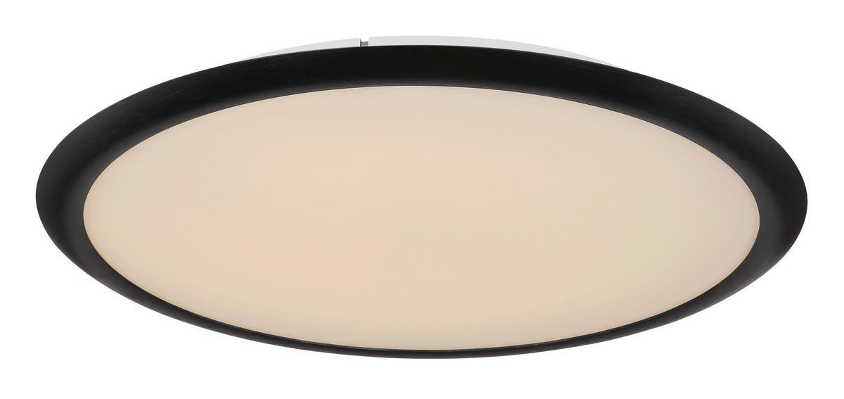 LED-Deckenleuchte 67319d Suna - Opal/Grau, KONVENTIONELL, Kunststoff/Metall (50,8/5cm) - Globo
