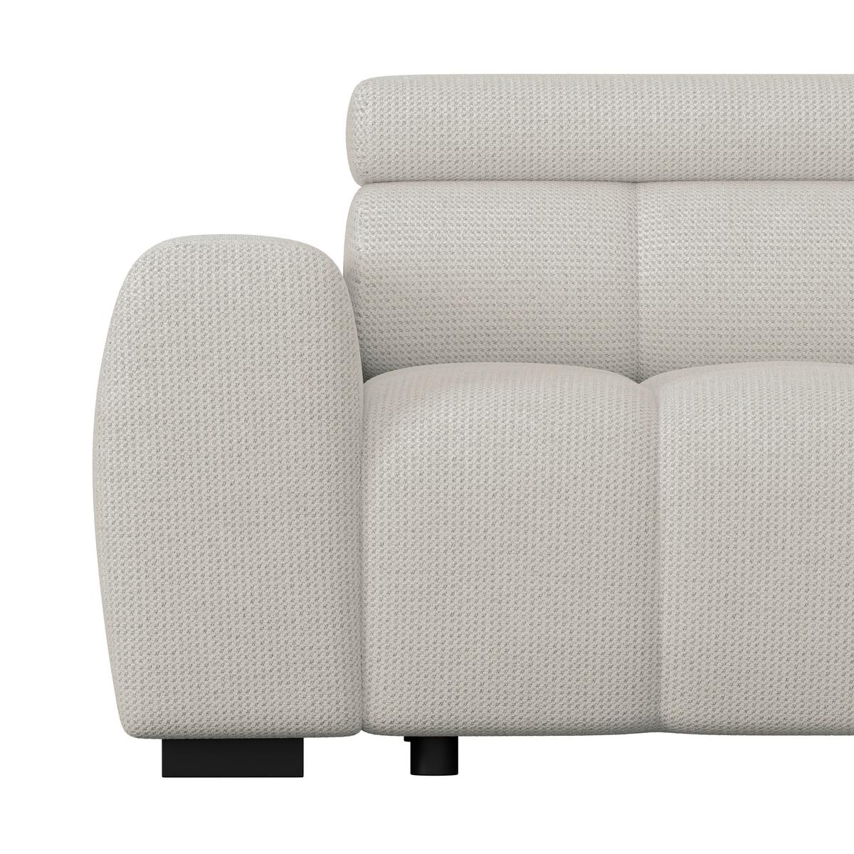 Ecksofa Fargo S Beige, B: 285 Cm - Sandfarben/Beige, Trend, Textil (285/168cm)