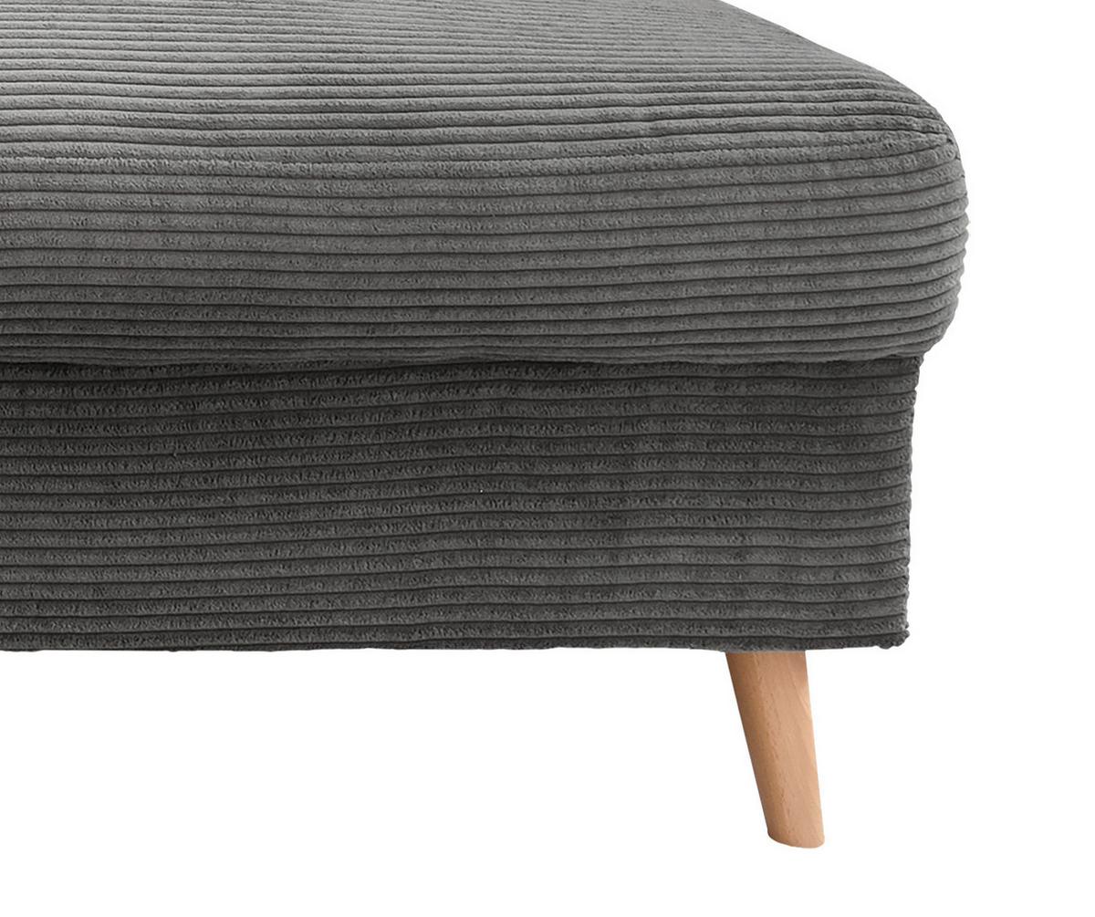 Wohnlandschaft Valentina - Naturfarben/Grau, KONVENTIONELL, Textil (150/301/200cm) - P & B