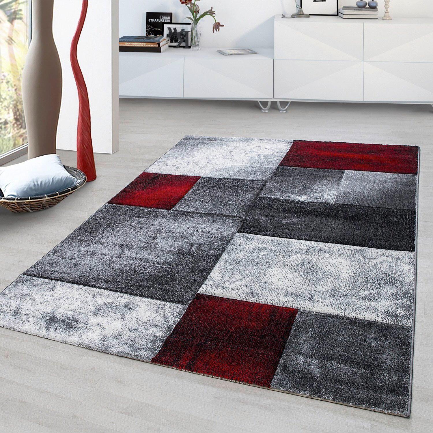 Webteppich Rot Naturfaser Hawaii 120x170 cm - Rot, KONVENTIONELL, Textil (120/170cm)