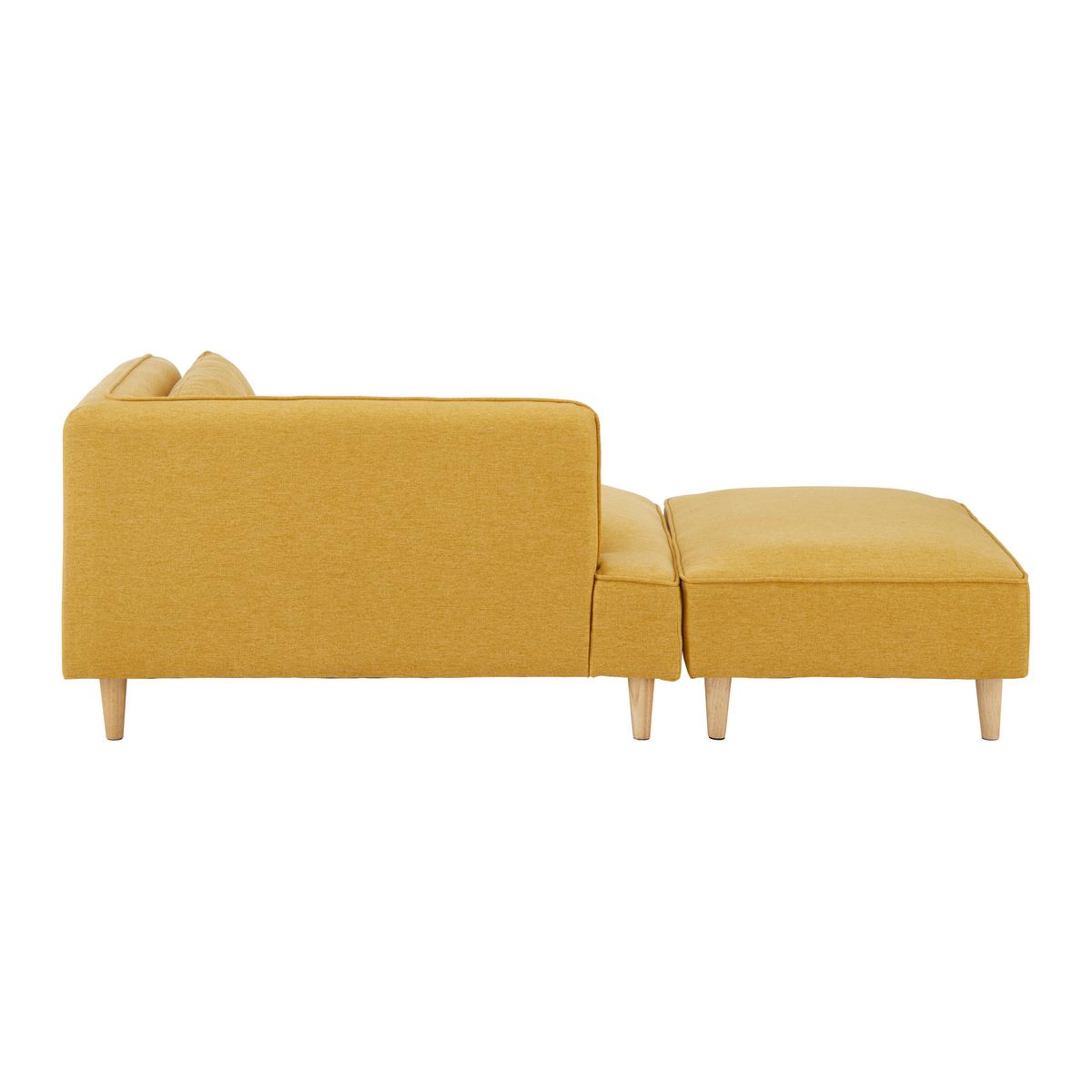 Modulární pohovka FANNY, žlutá - přírodní barvy/žlutá, Moderní, dřevo/textil (154/55/73cm) - Bessagi Home