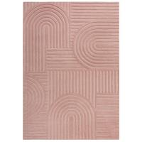 Teppich Wollteppich Hellrosa B: 170cm - Hellrosa, Basics, Textil (170/120cm)