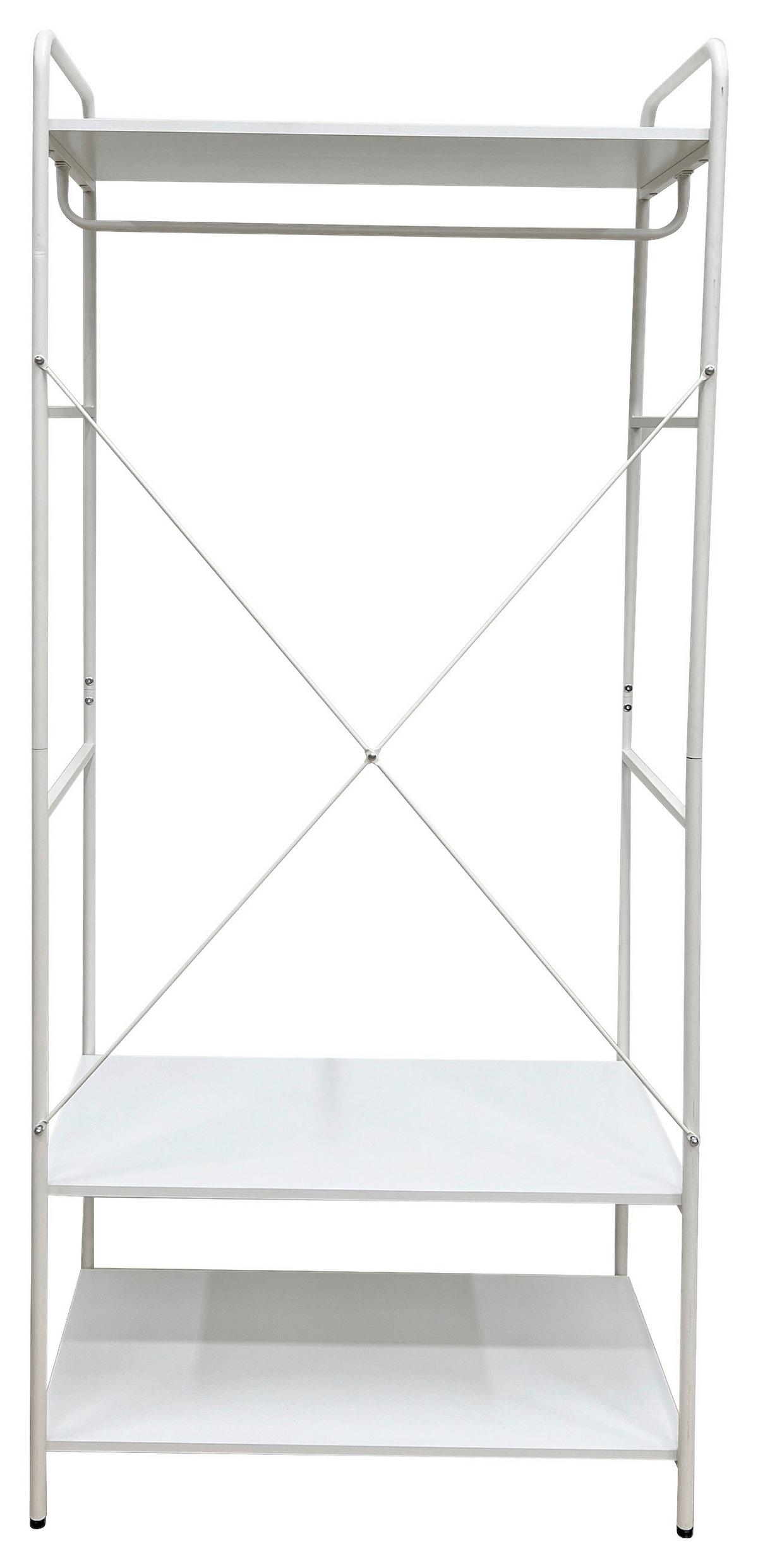 VEŠIAK NA ODEVY ROBERTO -EXKLUSIV- - biela, Konventionell, kov/kompozitné drevo (80/190/44cm) - Mömax