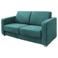 SCHLAFSOFA Mia Petrol B: 159 cm - Chromfarben/Petrol, Design, Textil (159/88/87cm) - Livetastic