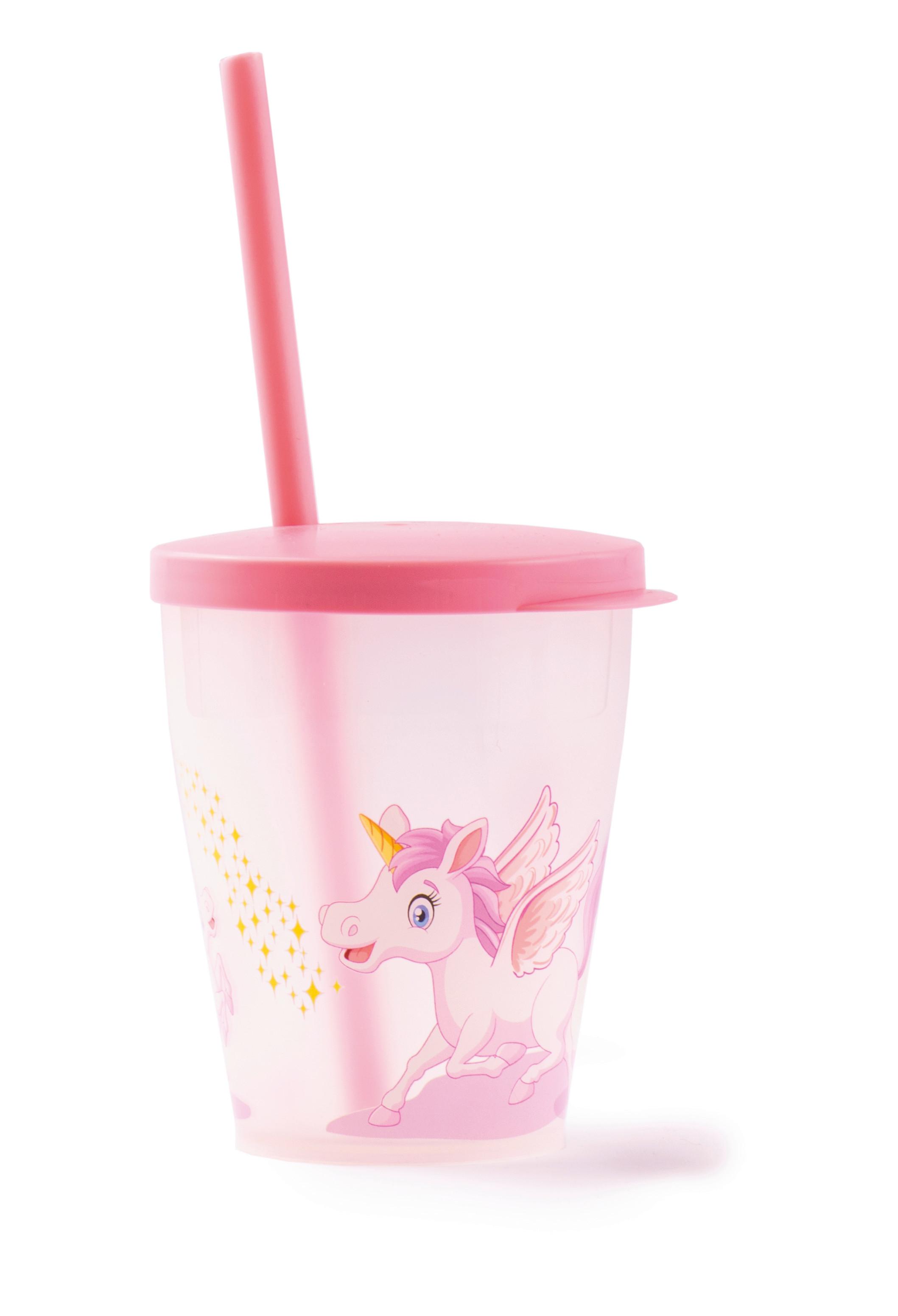 Nápojový kelímek KIDS - světle růžová, Konvenční, plast (8,3/10,4cm) - Mömax