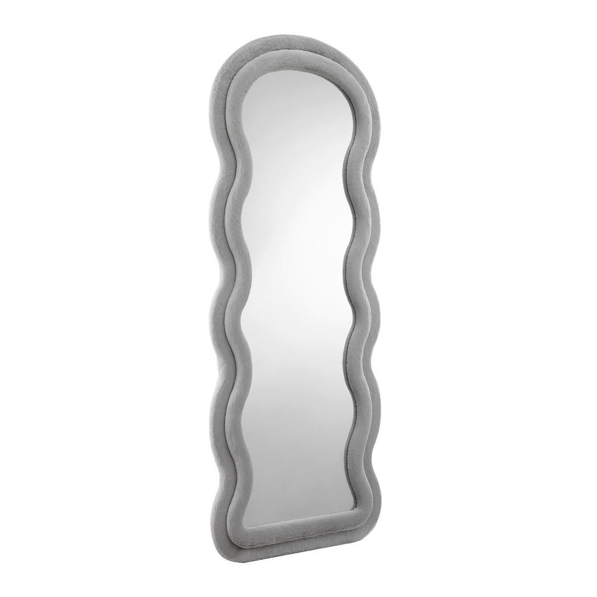 Standspiegel Hellgrau B: 70 cm - Hellgrau, Design, Glas/Holzwerkstoff (70/170/3cm) - Livetastic