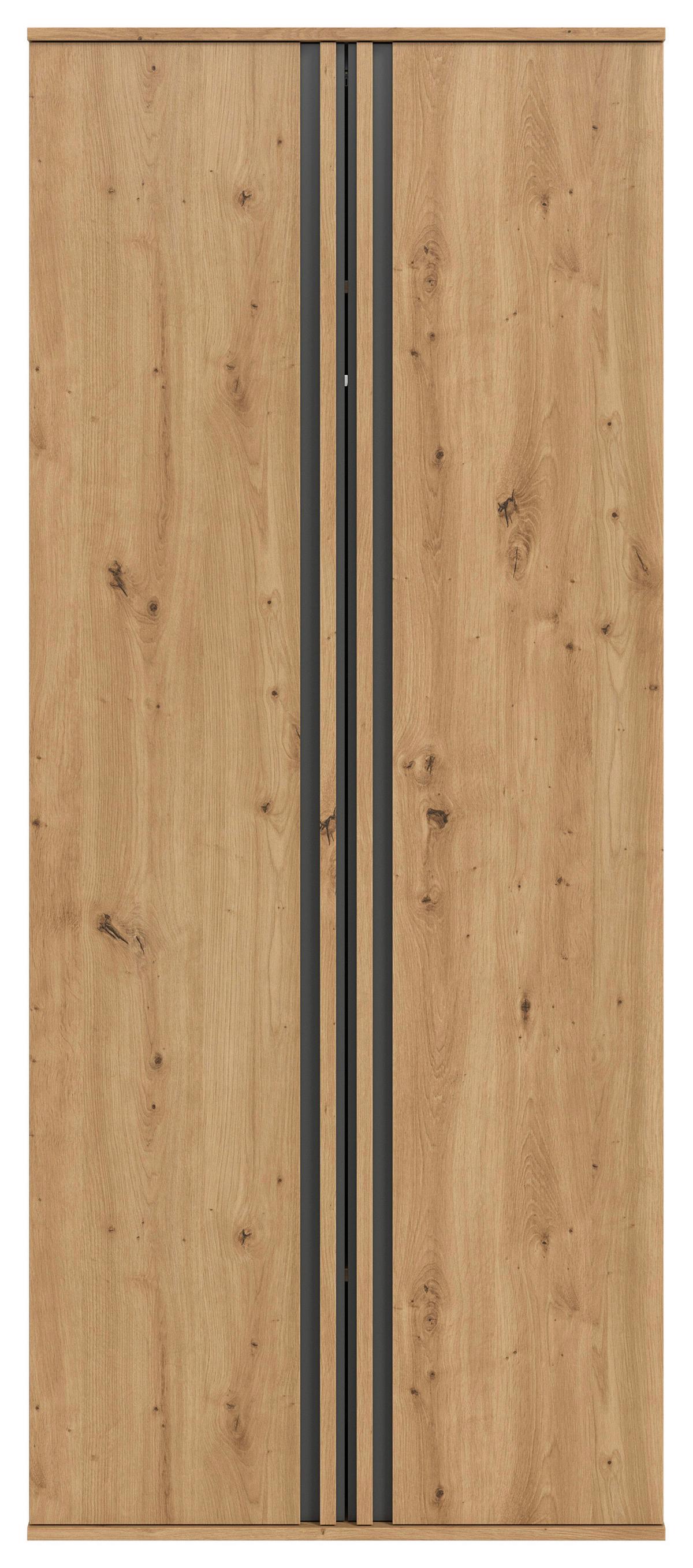 DREHTÜRENSCHRANK Tofta Eiche Dekor B: 160cm - Eiche Artisan, ROMANTIK / LANDHAUS, Holzwerkstoff (160/190/56cm) - Livetastic