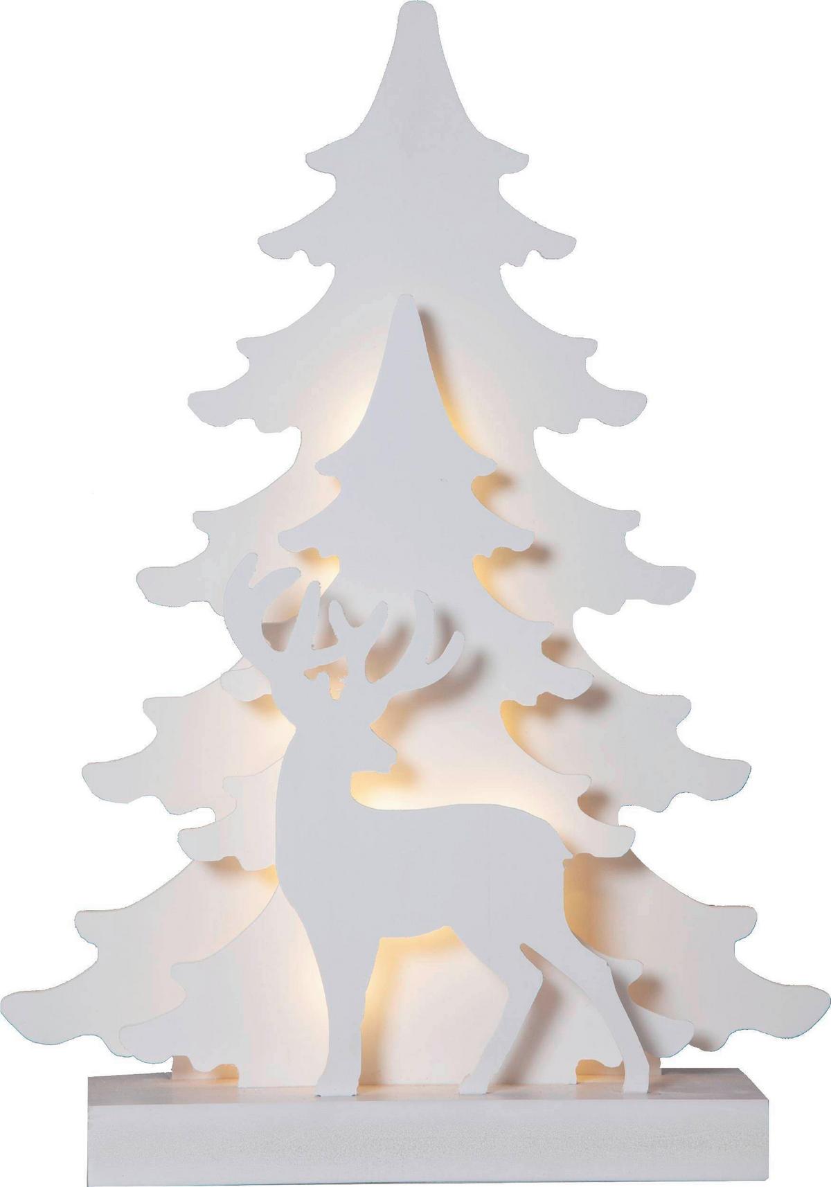 Led-dekoleuchte 411413 Grandy - Weiß, Basics, Holz (29/8/41cm) - Eglo