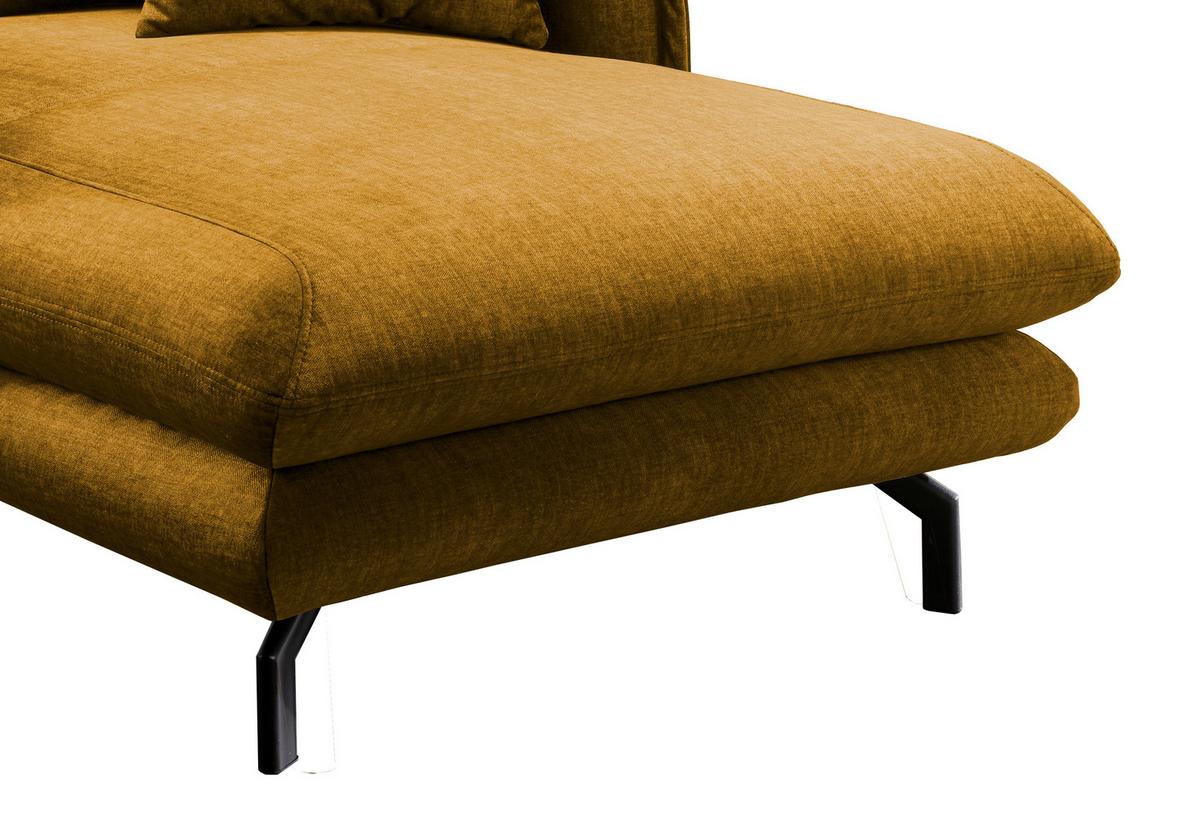 Polstersessel Mit Armlehnen Lava Stoffbezug Gelb - Gelb/Schwarz, MODERN, Textil (111/101/167cm) - Livetastic