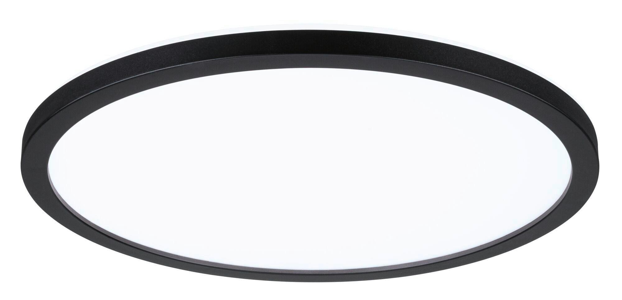 Led-paneel Ø 29,3 Cm Rund - Schwarz, Basics, Kunststoff (29,3/2,8cm) - Paulmann