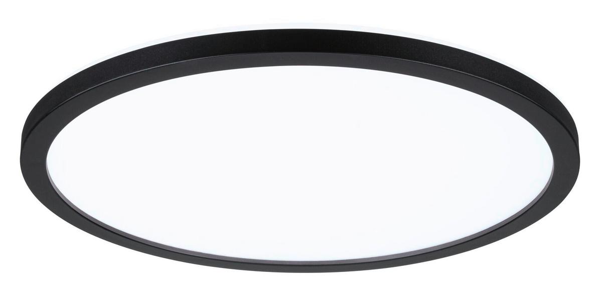 Led-paneel Ø 29,3 Cm Rund - Schwarz, Basics, Kunststoff (29,3/2,8cm) - Paulmann
