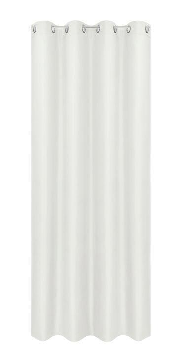 Záves s očkami Abby, 140/235cm, biela - biela, Konventionell, textil (140/235cm) - Modern Living