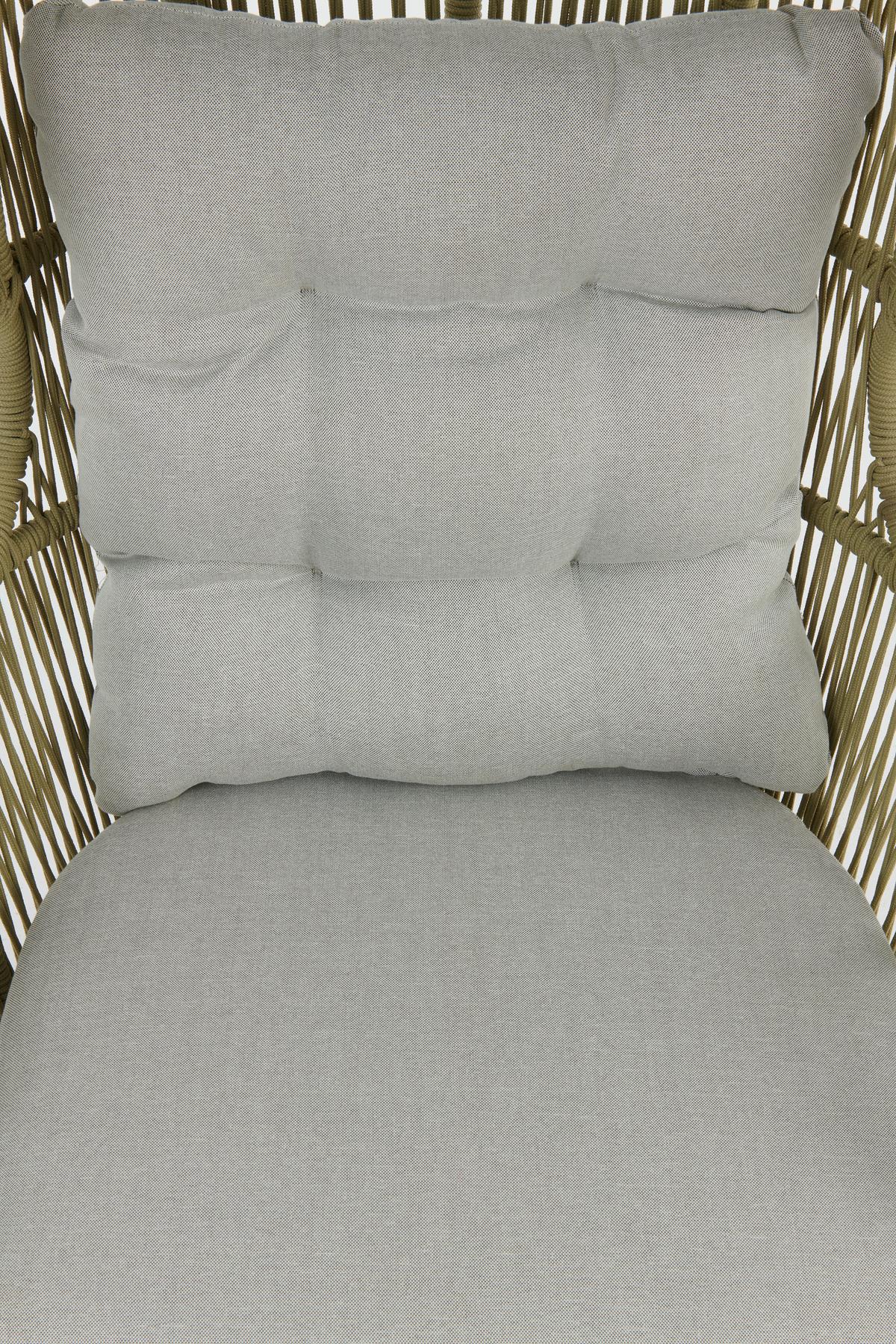 Függőfotel Paris - bézs/lime, Modern, műanyag/textil (110/198/117cm) - Beldano