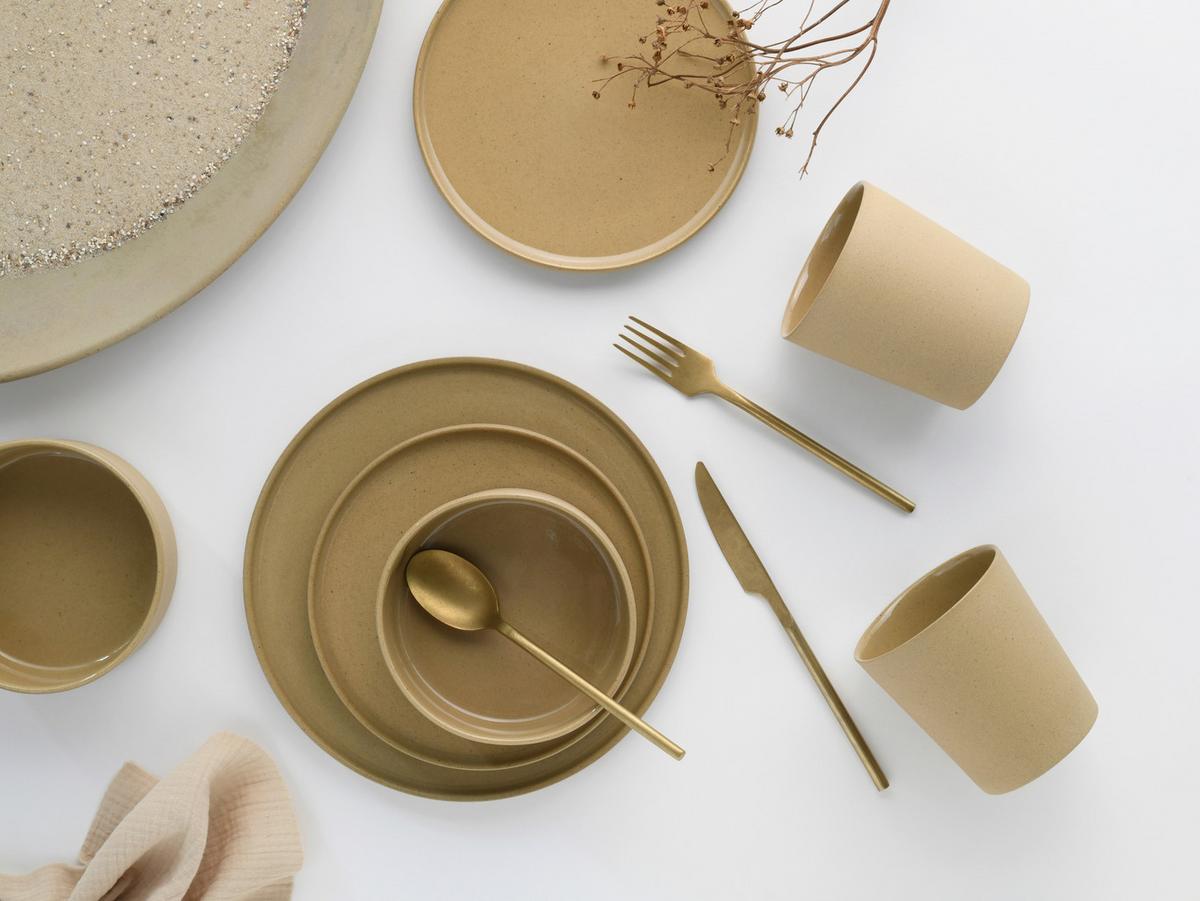 Kombiservice 21525 Futuro Sand - Sandfarben, Trend, Keramik - Creatable