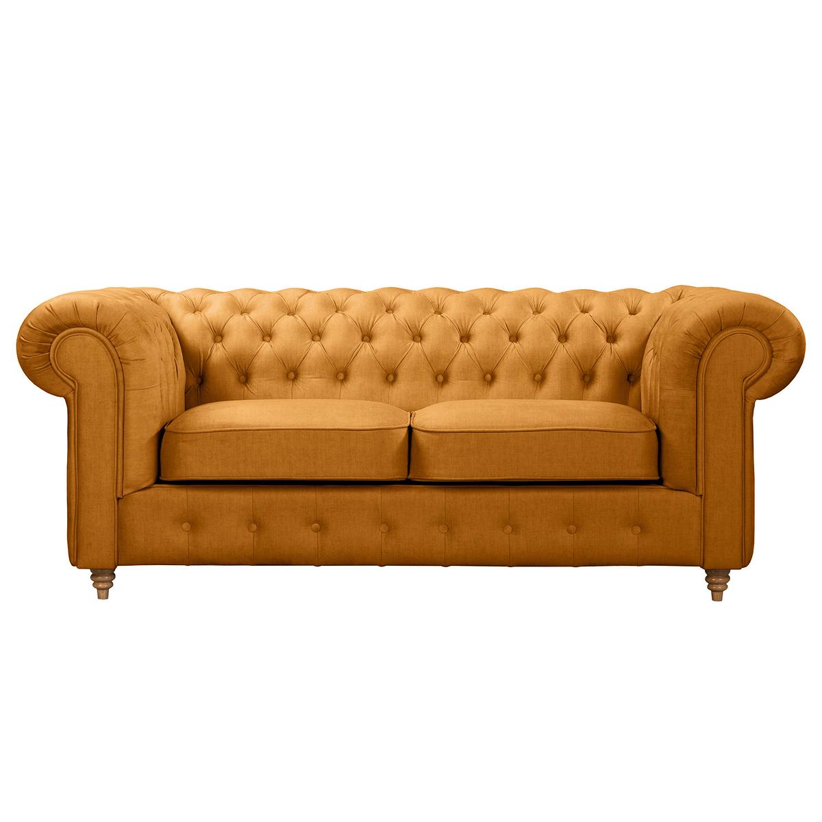 Schlafsofa Laura Bernsteinfarben, B: 190cm - Bernsteinfarben/Braun, Design, Textil (190/74/91cm) - P & B
