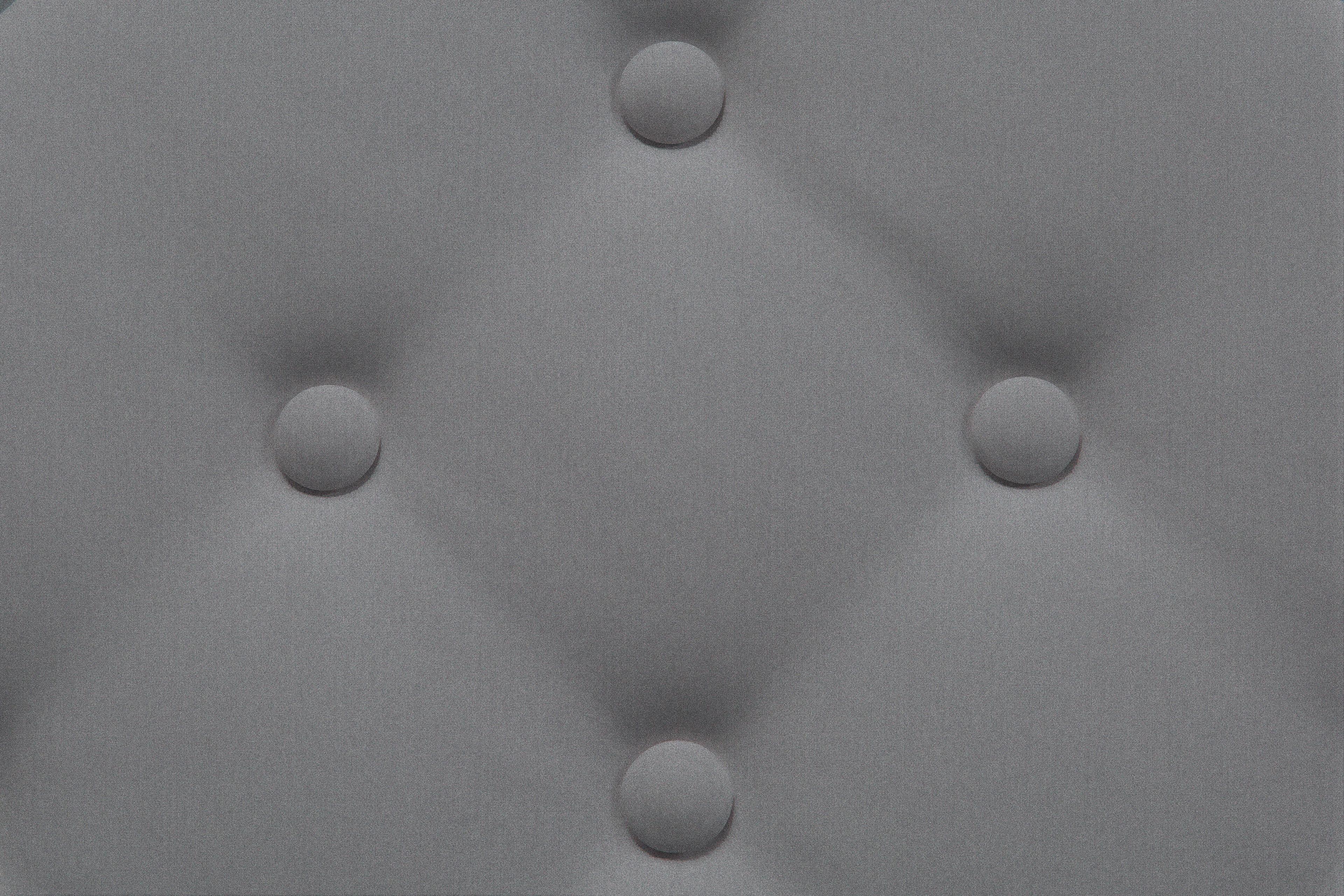 Sitzwürfel Pouf Welle S mit Stauraum Grau H: 45 cm