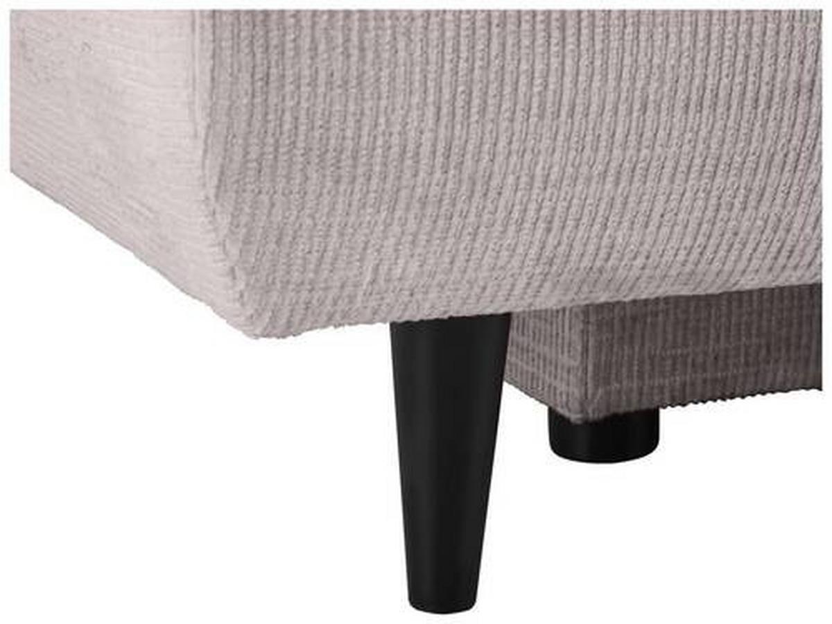 Schlafsofa Virgo - Beige/Schwarz, KONVENTIONELL, Textil (212/97/105cm) - MID.YOU