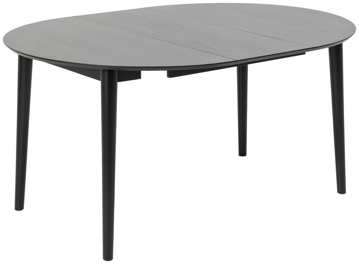 Rozkládací tůl MONTREUX dyha, černá, 115-154/75cm - černá, Trend, dřevo/kompozitní dřevo (115-154/75cm) - MID.YOU