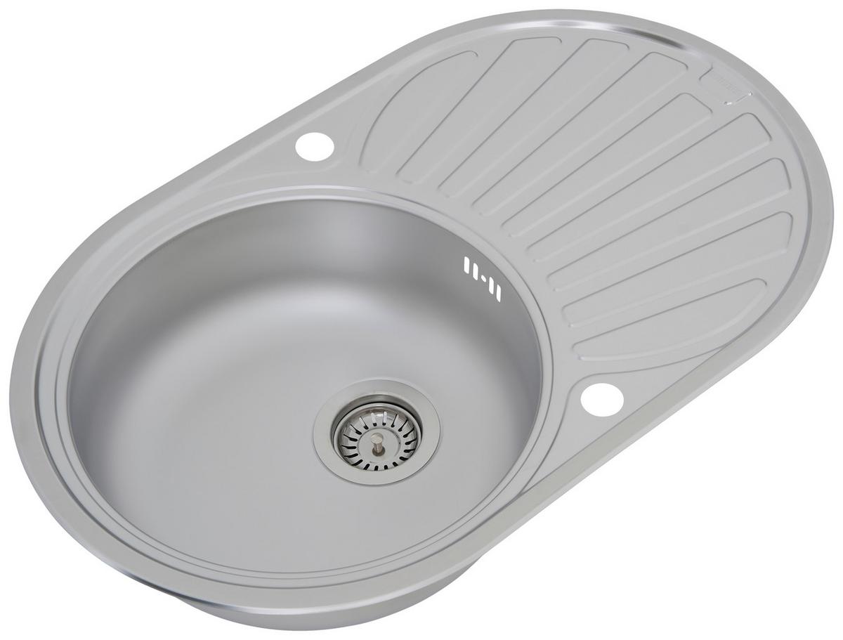 Spüle Respekta Einbauspüle 77x48 - Edelstahlfarben, Trend, Metall (77/20/48cm) - Respekta