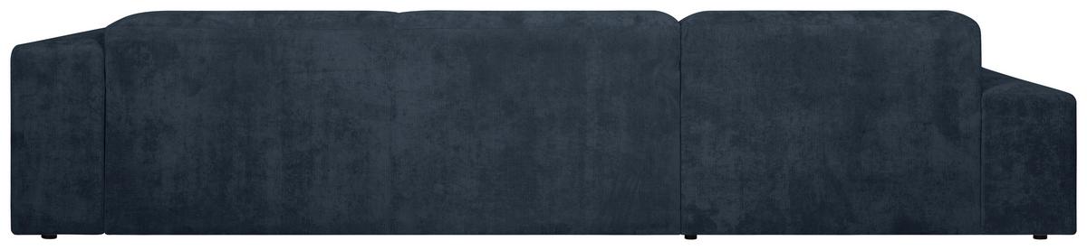 Ecksofa Hannah Blau 170x343 cm - Blau/Schwarz, Design, Textil (170/343cm) - MID.YOU