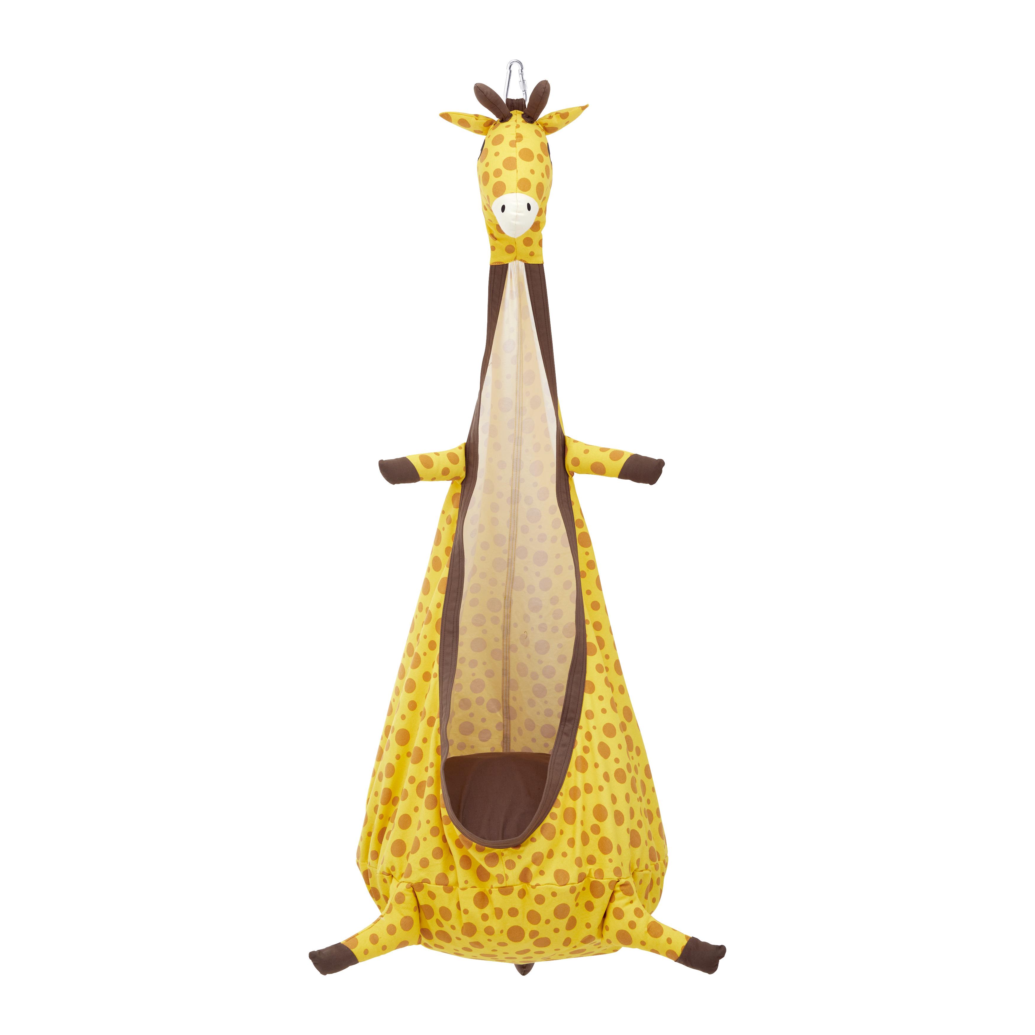 Síťová Houpačka Gismo Vč. Polštáře - hnědá/žlutá, Moderní, textil/plast (70/150/70cm) - Bessagi Kids