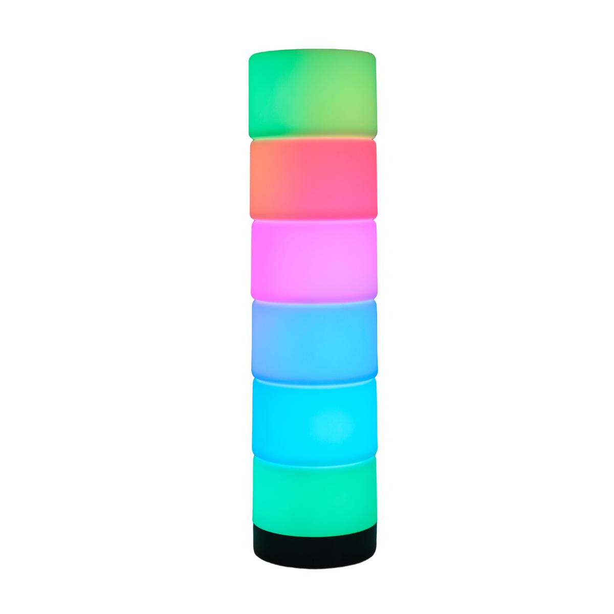 Led-dekoleuchte Charlie - Schwarz/Weiß, KONVENTIONELL, Kunststoff (10/39cm) - Luca Bessoni