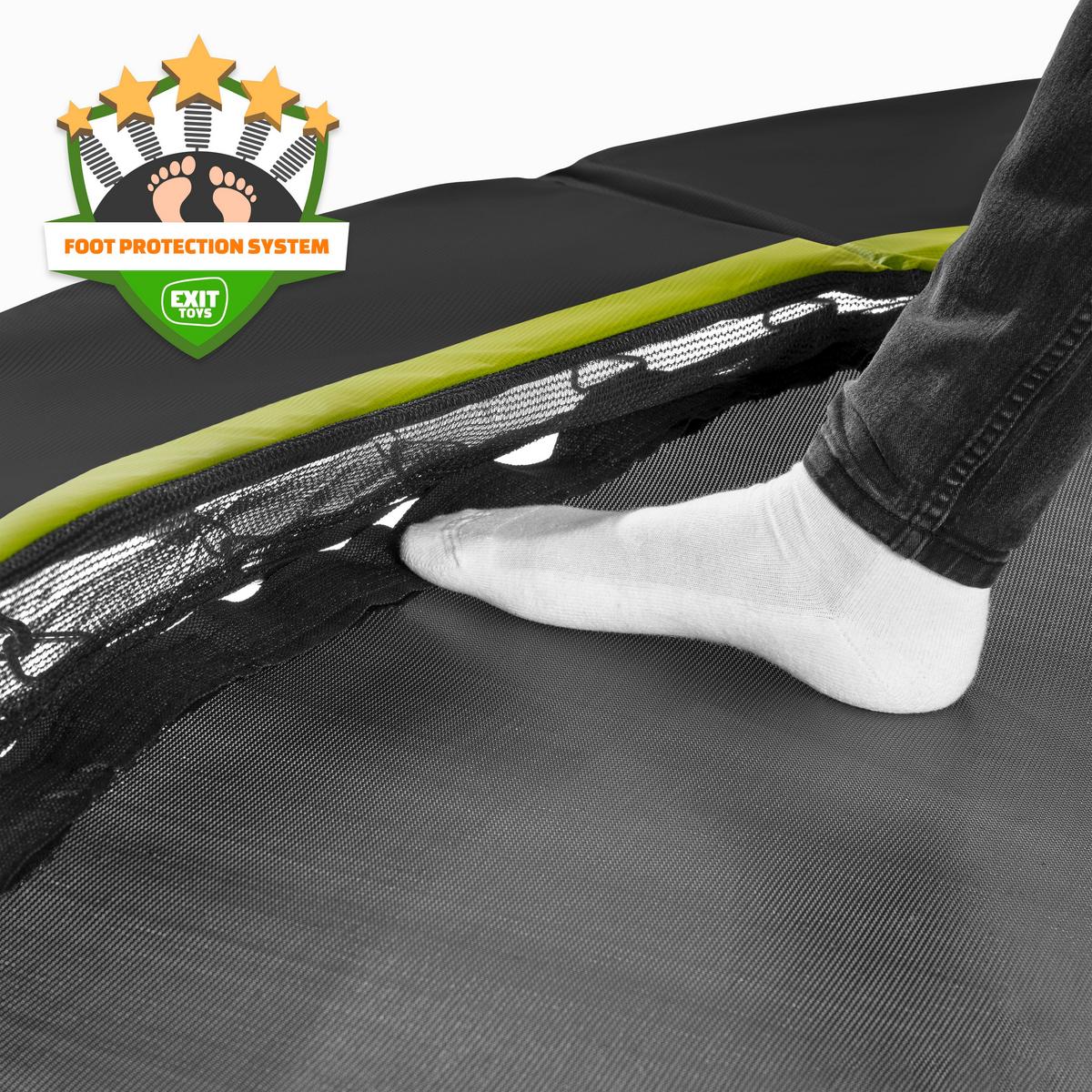 Trampolin Exit Silhouette - Schwarz, KONVENTIONELL, Kunststoff/Metall (183/213cm) - EXIT Toys