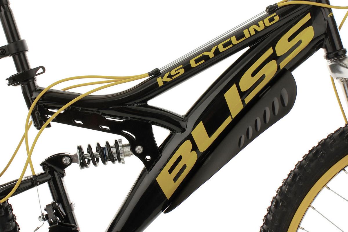 KINDERFAHRRAD MTB FULLY 24'' BLISS 640K - Gelb/Schwarz, Basics, Metall (180/70/80cm)