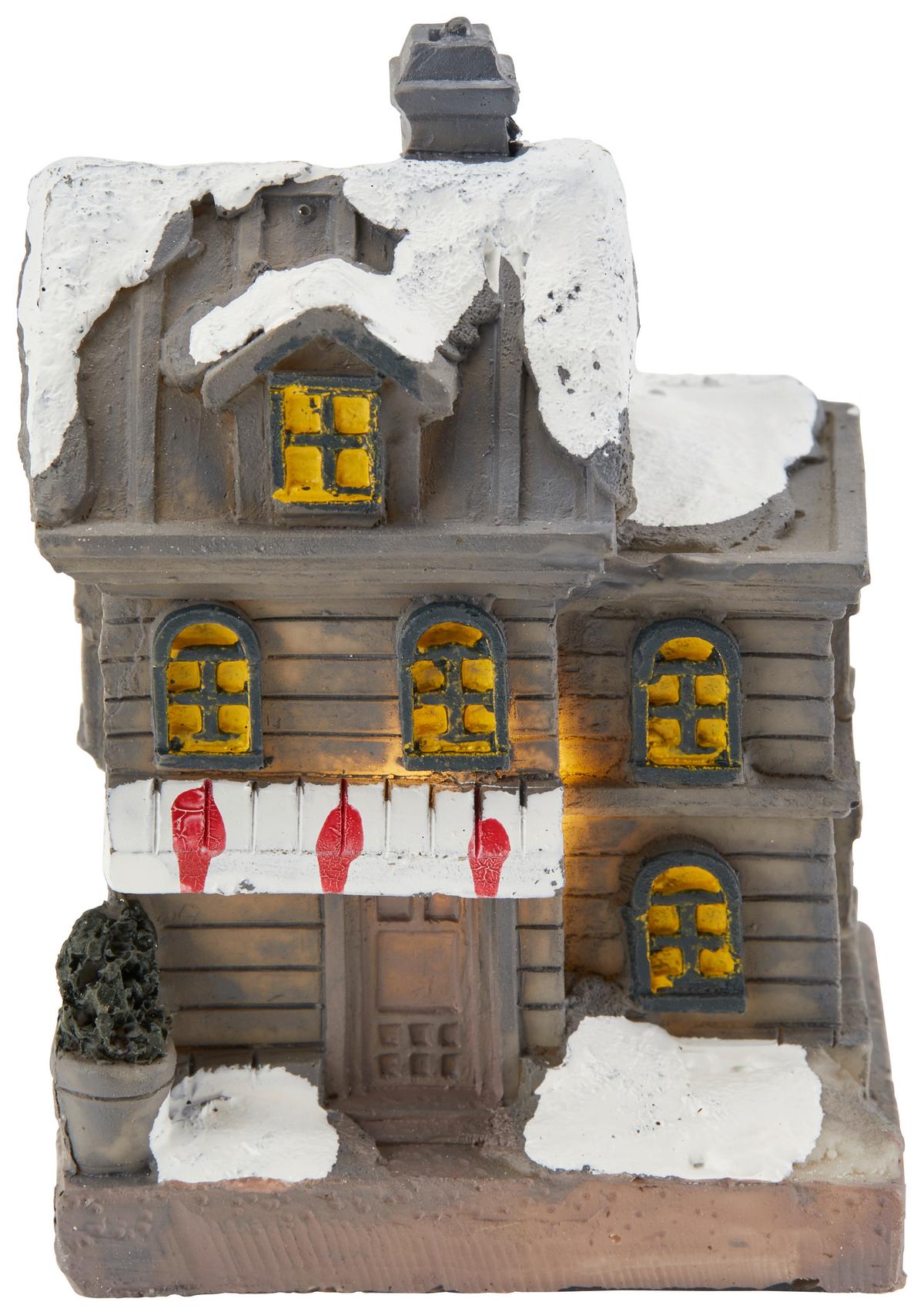 Weihnachtsdorf Kunststoff Stehend mit Leds - Multicolor, KONVENTIONELL, Kunststoff (34/13/10,5cm)