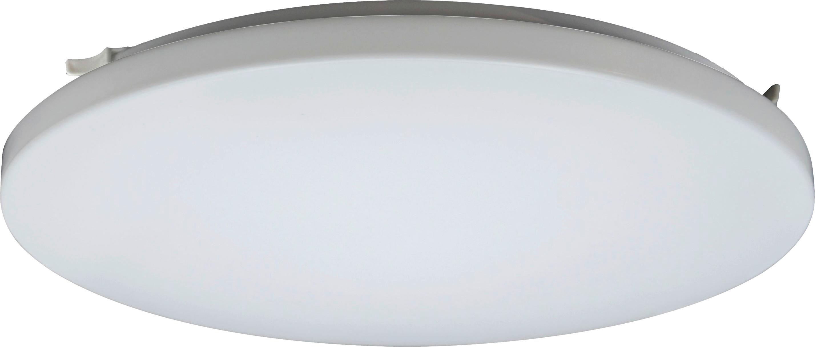 LED-Deckenleuchte Ø 33 cm, rund, 1-Flammig - Weiß, Basics, Kunststoff/Metall (33/5,7cm)