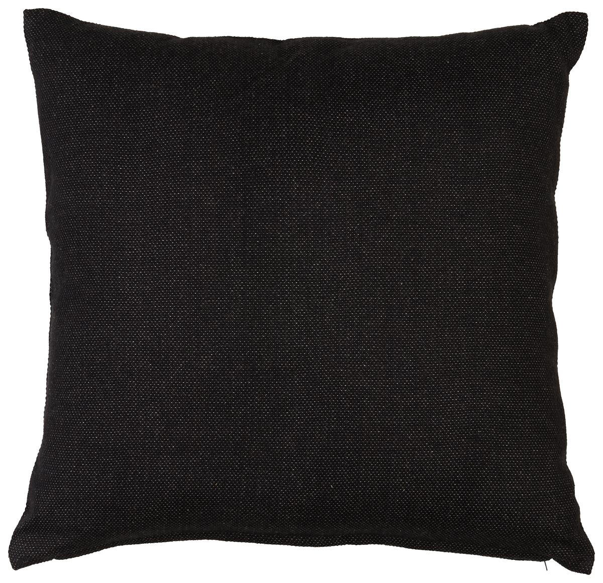 DEKORAČNÝ VANKÚŠ Chris, 50/50cm, čierna - čierna, Modern, textil (50/50cm) - Premium Living
