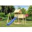 Spielturm Heidi Set XL - Blau/Naturfarben, Holz (107/291/107cm) - Karibu