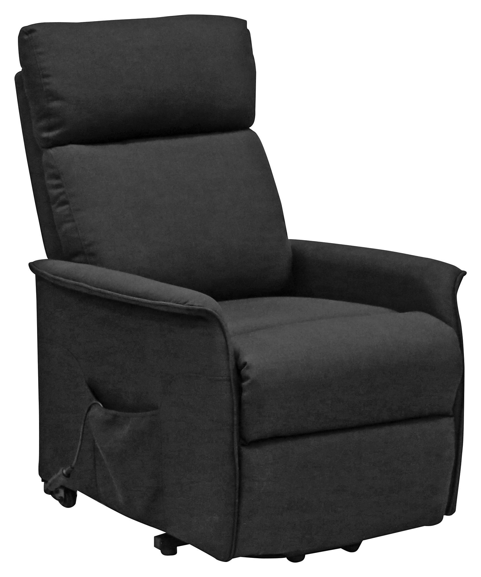 Fernsehsessel Elektrisch Graham Stoffbezug Anthrazit - Anthrazit/Schwarz, KONVENTIONELL, Textil/Metall (66/80-97/90-159,5cm) - Luca Bessoni