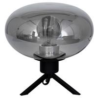 Tischleuchte Reflexion - Schwarz, Trend, Glas/Metall (22/22/22cm)