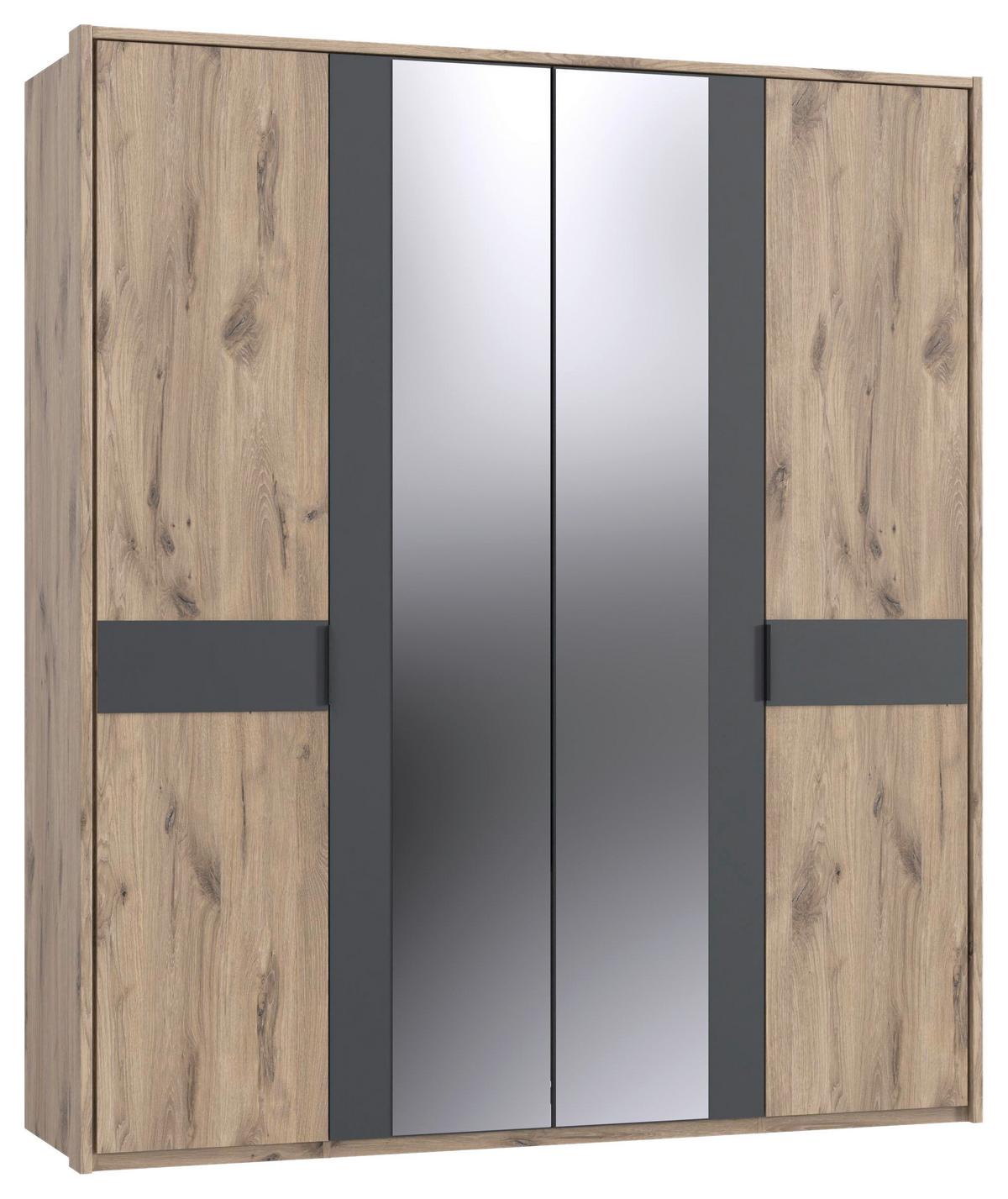 Parparta BERGAMO pre skriňu v š. 183 cm - farba duba, Konventionell, kompozitné drevo (183/213/12cm) - Based