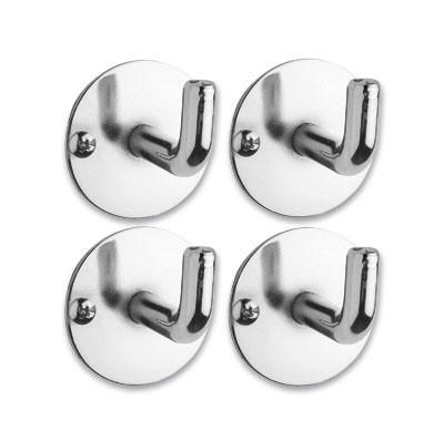 Haken Hängar 4er-Set Chrom Ø 5 cm