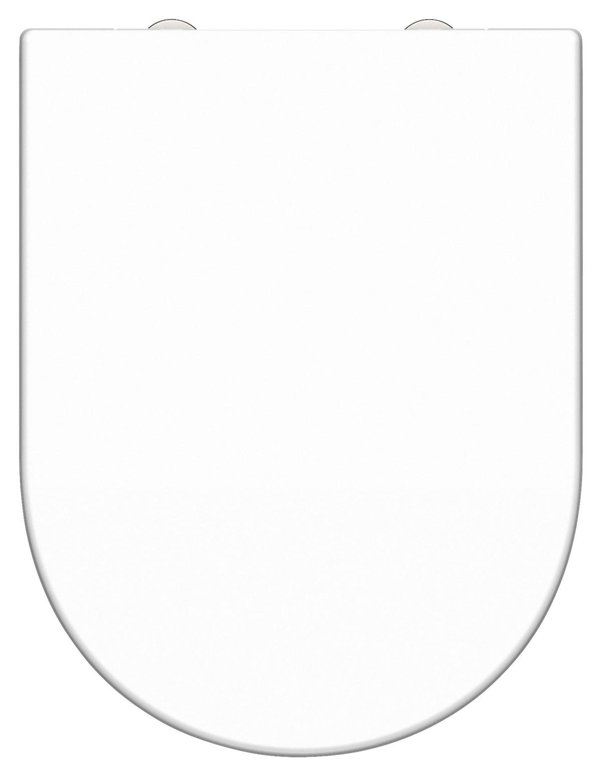 Wc-sitz Weiß Mit Absenkautomatik B: 34,5 Cm - Weiß, KONVENTIONELL, Kunststoff (34,5/5,5/45,5cm)