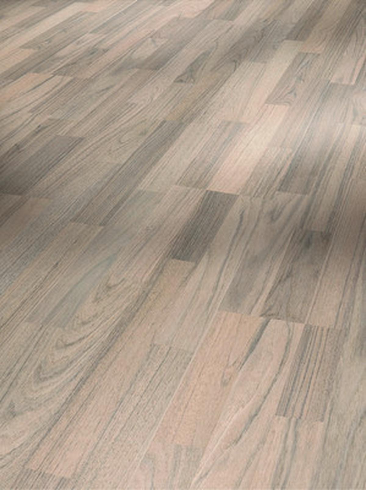 Laminatboden Teak Schiffsboden Stärke 8mm - Hellgrau/Teakfarben, KONVENTIONELL, Holzwerkstoff (128,5/19,4/0,8cm) - Parador