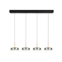 LED-Pendelleuchte 354910432 Celeste - Chromfarben/Schwarz, Design, Glas/Metall (115/22/200cm) - Trio Leuchten