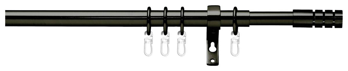 Rúdkarnis-garnitúra Ada - fekete, Romantik / Landhaus, fém (120-230cm) - James Wood