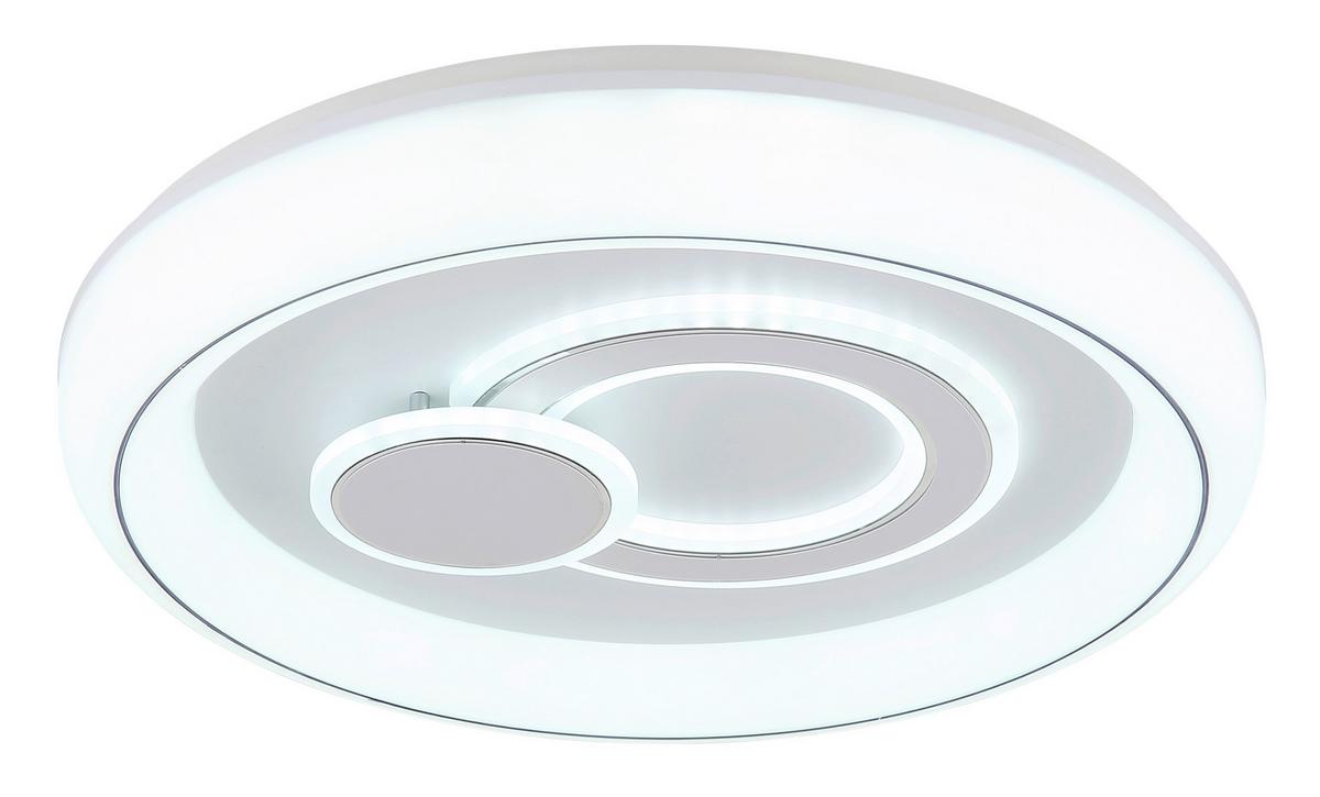 LED-Deckenleuchte, Cct, 6024lm Ruiz - Weiß, KONVENTIONELL, Kunststoff/Metall (48/7,5cm) - Globo