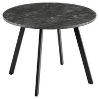 Esstisch Andre Melamin Schwarz, B: 100 Cm - Schwarz, KONVENTIONELL, Holzwerkstoff/Metall (100/76/100cm) - B&B Italia