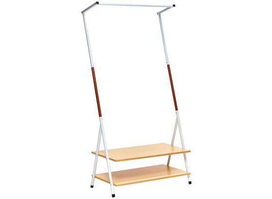 Kleiderständer Scandic Vi 80cm Weiss - Weiß, MODERN, Kunststoff/Metall (80/160/40cm) Kleiderständer Scandic Vi 80cm Weiss - Weiß, MODERN, Kunststoff/Metall (80/160/40cm)