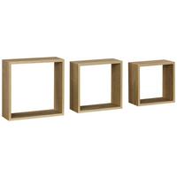 Falipolc Szett Simple *TOP ÁR* - Artisan tölgy, Modern, műanyag/faalapú anyag (30-27-24/30-27-24/12cm) - Best Price