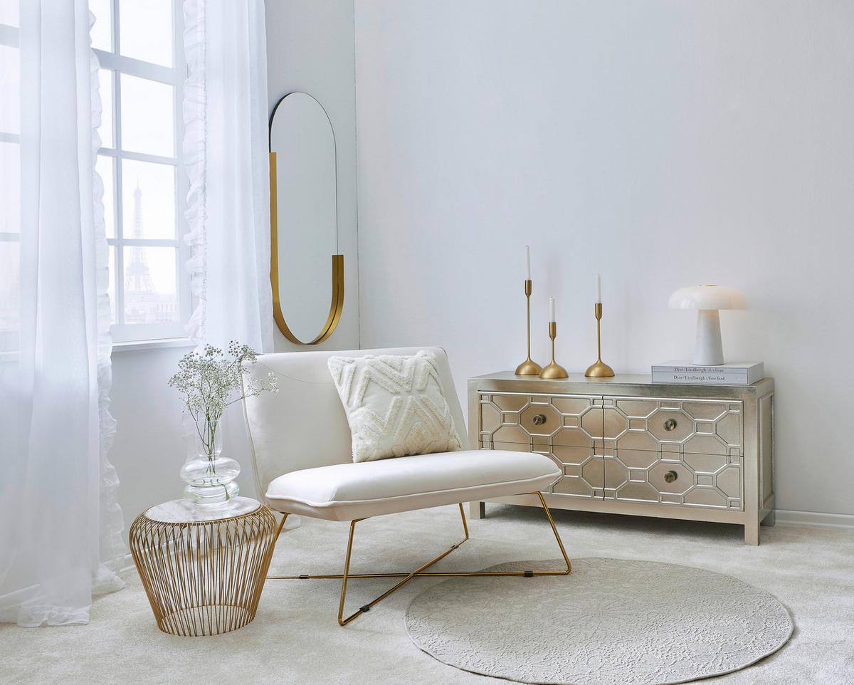 Tischleuchte Glossy Grau D: 32 cm - Grau, Design, Stein (32/32cm) - Nordlux