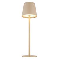 Akku-tischleuchte 58438s 2 Höhen Montierbar - Sandfarben/Opal, Trend, Kunststoff/Metall (10,6/36cm) - Globo