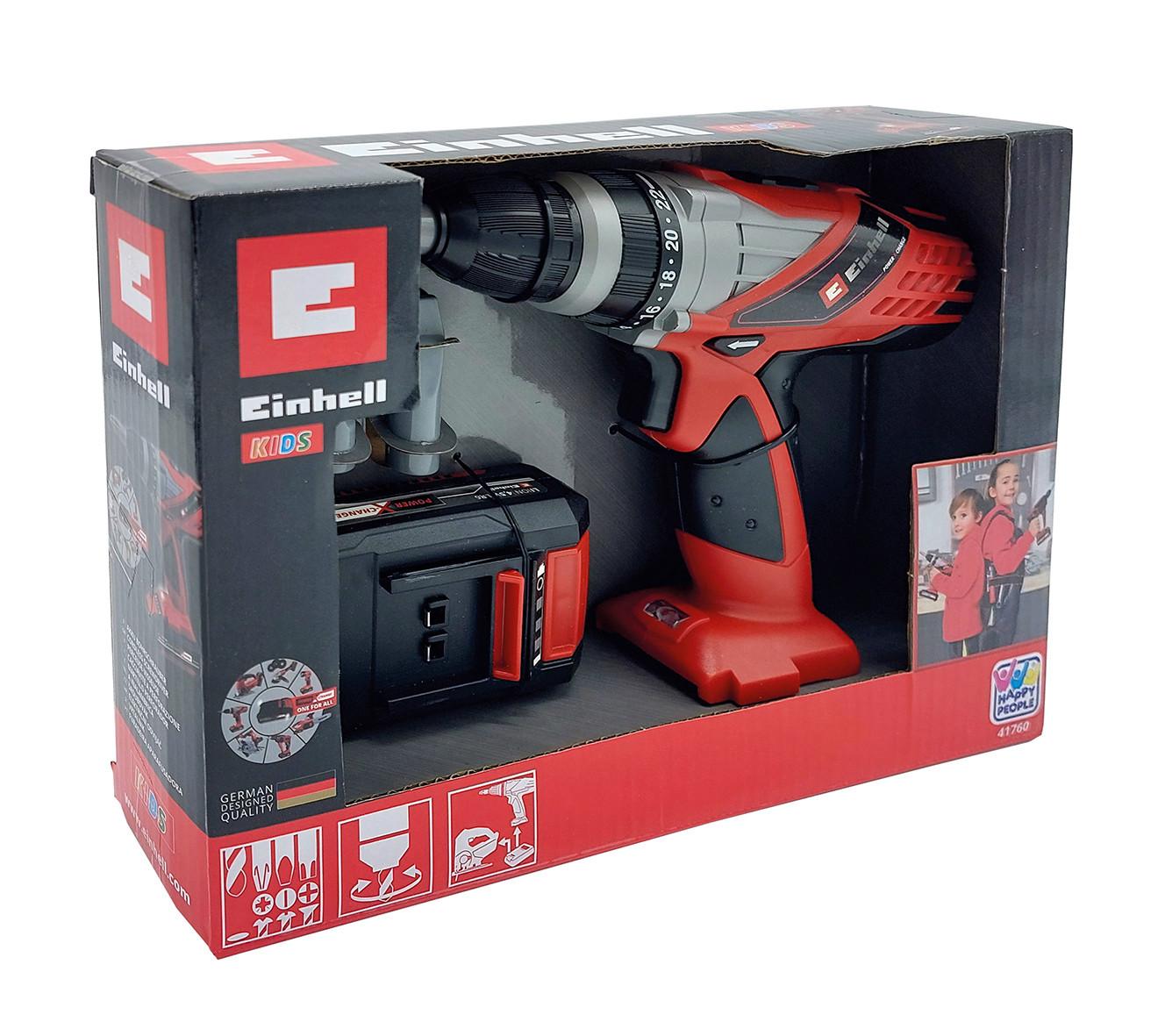 Kinderwerkzeugset Spielzeug Akku-Bohr-Schrauber - Rot, Basics, Kunststoff (26/8/6cm) - Einhell