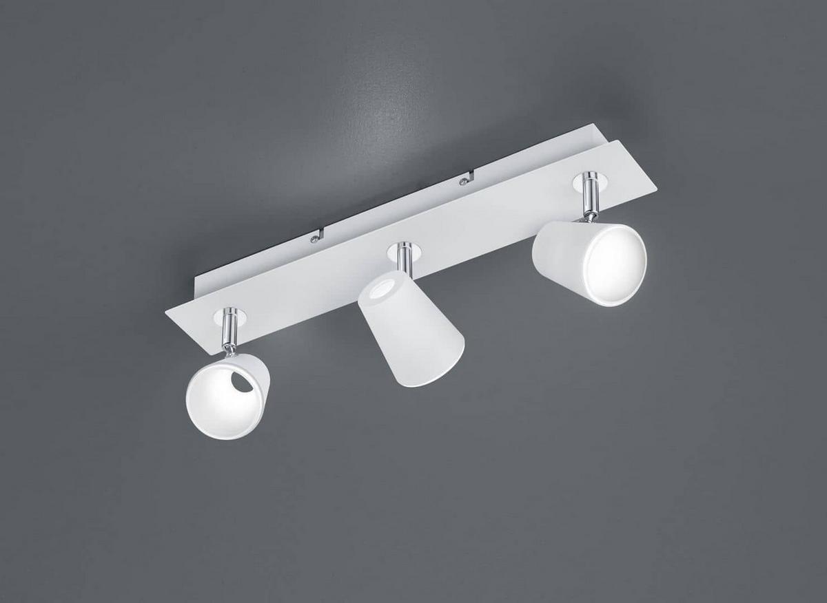 Led-strahler 873110331 Narcos - Chromfarben/Weiß, Design, Metall (16/45/7,5cm) - Trio Leuchten