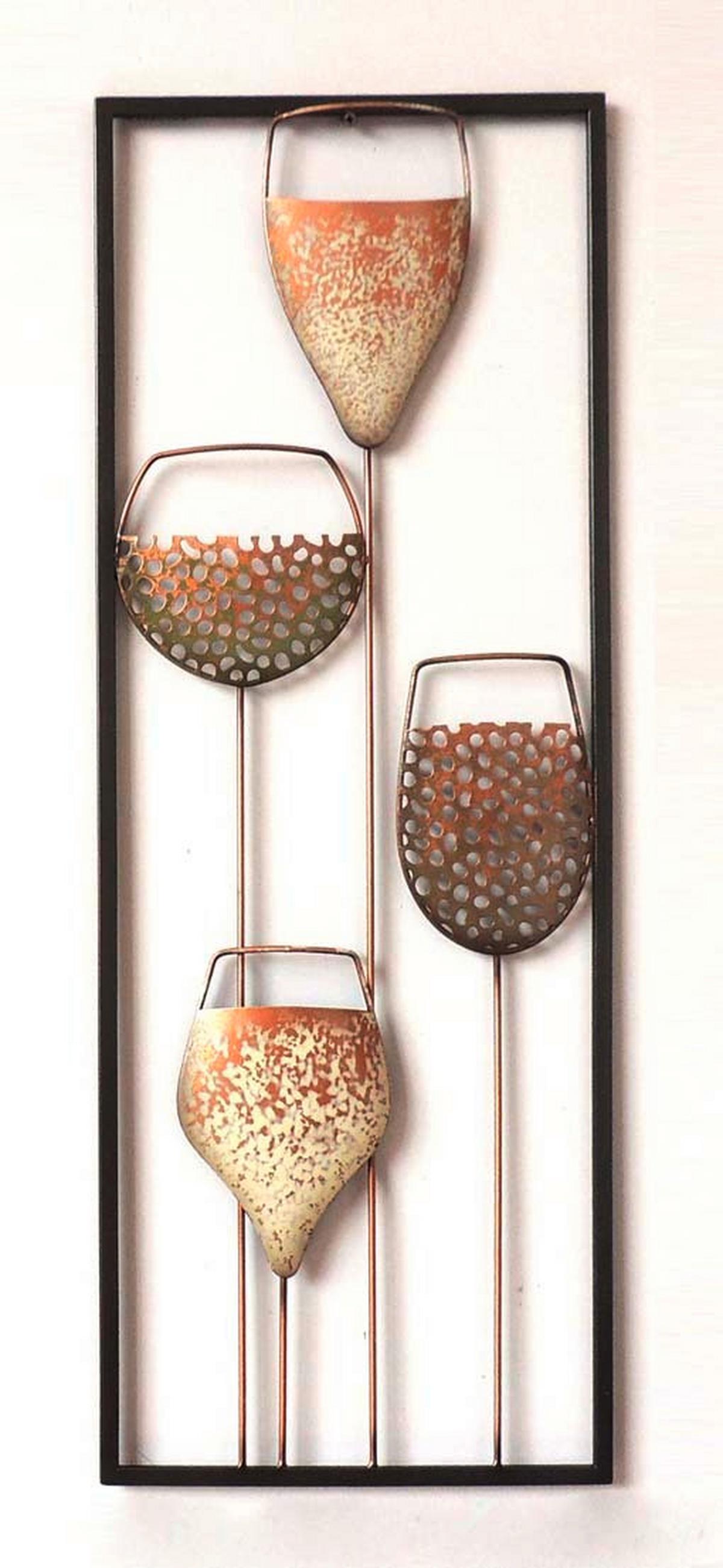 Fali Dekoráció "s" - többszínű, Basics, fém